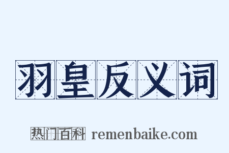 羽皇反义词是什么意思的图片